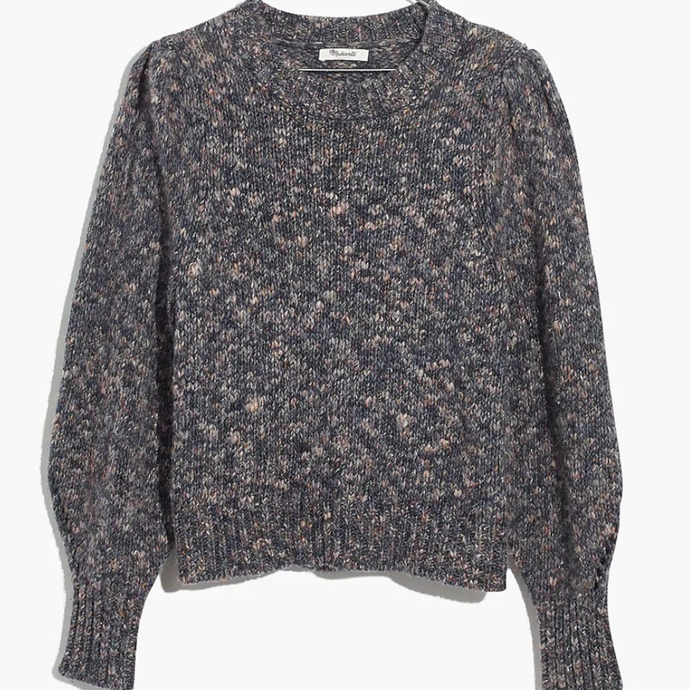 SOLD Madewell Pleat Shoulder Pullover Sweater XXS - Picture 4 of 15